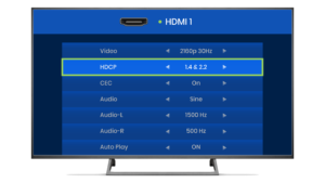 HDMI interface on your TV